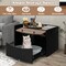Cat Litter Box Enclosure Furniture with Drawer Ventilated Cabinet Black Coffee